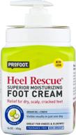 🔝 profoot heel rescue foot cream 16 oz: effective non-greasy solution for cracked, calloused, and chapped skin on feet, heels, elbows, and knees - penetrates, moisturizes, and repairs logo