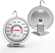 🌡️ kt thermo 3" large oven thermometer nsf accurate - large rotary hook & easy-to-read numbers for perfect kitchen food cooking logo