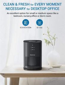 img 1 attached to 🌬️ Elechomes EPI081 Air Purifier for Home Allergies Pollen Dust Pet Dander Smokers, Enhanced H13 True HEPA Filter with 4-Stage Filtration, High-Efficiency Air Cleaner (99.97%), Odor Eliminators, 100% Ozone Free