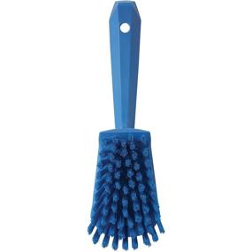 img 1 attached to 🔵 Vikan 41903 Heavy Duty Sweep Hand Brush for Deep Cleaning – Polypropylene, Polyester Bristle – 10" – Blue – Buy Now!