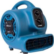 🌀 xpower p-230at-blue 925cfm mini mighty air mover utility blower fan with power outlets, blue logo