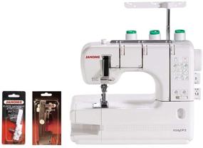 img 4 attached to 🧵 Улучшенная швейная машина Janome CoverPro 900CPX Coverstitch: включает в себя дополнительные бонусные аксессуары для исключительного опыта шитья.