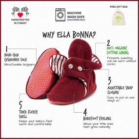 img 2 attached to Ella Bonna Booties Flexible Toddlers Apparel & Accessories Baby Girls in Shoes