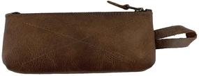 img 4 attached to 👜 Hide & Drink: Premium Leather Carry-On Toiletry Bag, Pencil Case, Cable Organizer, Travel Essentials | Handmade with 101 Year Warranty (Bourbon Brown)