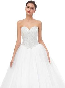 img 1 attached to 👰 Beautyprom Women's Wedding Dresses - Bridal Clothing for Women's Dresses