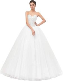 img 4 attached to 👰 Beautyprom Women's Wedding Dresses - Bridal Clothing for Women's Dresses