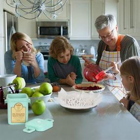 img 3 attached to 🥧 Reusable 10mm Ceramic Pie Weights: Baking Beans for Perfect Crusts with Natural Stoneware and Wheat Straw Container