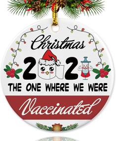 img 4 attached to Christmas Ornament Funny Quarantine Commemorative