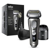 🪒 braun series 9 pro 9465cc electric razor: wet &amp; dry foil shaver with prolift trimmer, smartcare center - noble metal logo