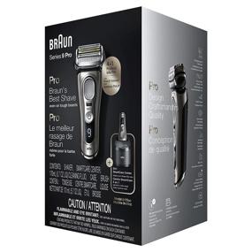 img 3 attached to 🪒 Braun Series 9 Pro 9465cc Electric Razor: Wet &amp; Dry Foil Shaver with ProLift Trimmer, SmartCare Center - Noble Metal