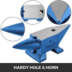 img 2 attached to 🔨 Happybuy Single Horn Anvil: 22Lbs Steel Blacksmith Tool for Sale - Rugged, Durable, and Robust Metalsmith Equipment with Round and Square Hole - Ideal for Forging and Jewelry Making