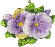 🌺 pansies floral porch ceiling fan light pull with flowers design логотип