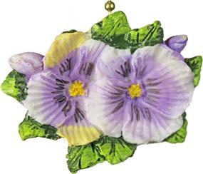 img 1 attached to 🌺 Pansies Floral Porch Ceiling Fan Light Pull with Flowers Design