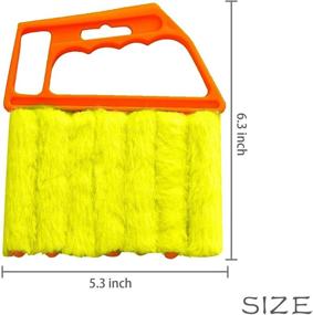 img 3 attached to 🧹 Efficient Mini-Blind Cleaner Duster for Household Cleaning - 2 Pack