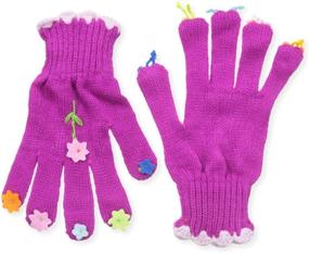 img 1 attached to 🦋 Adorable Kidorable Little Butterfly Gloves: Perfect Purple Accessories for Girls