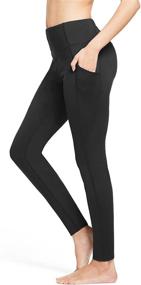 img 1 attached to Baleaf Womens Fleece Leggings Pocket