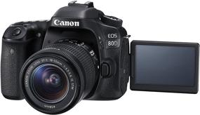 img 1 attached to Canon EOS 80D DSLR Camera Body with EF-S 18-55mm 📷 Lens - 24.2MP APS-C CMOS Sensor, Dual Pixel AF - Black