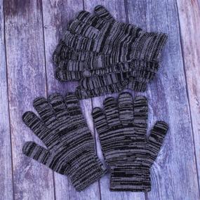 img 1 attached to 🧤 Coobey Winter Gloves Storage Solution: Stretchy Organizer for Men's Accessories in Gloves & Mittens