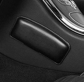 img 2 attached to 🔘 Enhanced Automotive Black Soft Knee Side Cushion Pad Thigh Support Comfort Pillow by TRUE LINE