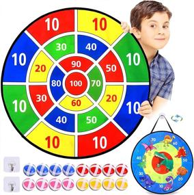 img 4 attached to 🎯 Fun-Filled Christmas Gift: TOMYOU Dart Board for Kids