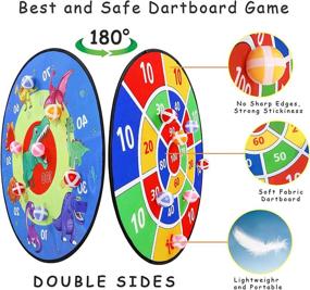 img 1 attached to 🎯 Fun-Filled Christmas Gift: TOMYOU Dart Board for Kids