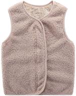 🧥 motteecity boys' cozy zip-up fleece vest logo