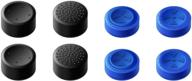 🎮 enhanced grip gamesir ps4 controller thumb grips, analog stick covers skins for ps4/slim/pro controller - blue: optimal caps for ps4 gaming gamepad logo