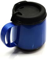 🔵 thermoserv 20-ounce pearl dark blue wide body mug: foam insulated and highly efficient логотип