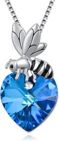 img 4 attached to 🐝 YOSOPRETTY Bee Necklace - 925 Sterling Silver Bumblebee Pendant with Crystal Honey Bee. Ideal Jewelry Gift for Best Friend, Mom, Daughter, Wife, Sister, and Bee Lovers