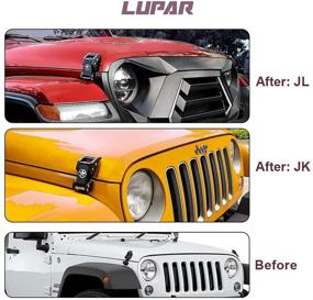 img 2 attached to 🚙 Lupar Aluminum Hood Latches: Jeep Compatible, Star Latch Hood Catch Kit for Jeep Wrangler JK JKU 2007-2018 &amp; 2018-2021 Jeep Wrangler JL JLU JT