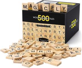 img 4 attached to 🔠 Magicfly Scrabble Letters Decorative Crossword