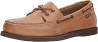 eastland seaquest boat shoe tan men's shoes for loafers & slip-ons logo