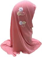 🌸 цветочные шарфы с защитой от уф-лучей и дышащими материалами - неотъемлемые аксессуары для исламских девочек. логотип