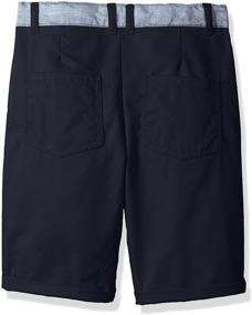 img 1 attached to 👖 CHEROKEE Uniform Twill Short Chambray Boys' Clothing - Premium Quality Shorts for School