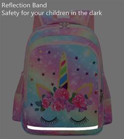 img 1 attached to 🦄 Unicorn Rainbow Backpacks for Preschool, Kindergarten, and Elementary Kids
