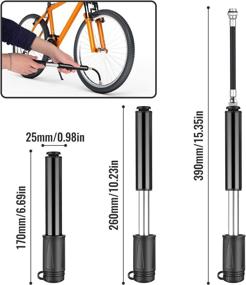 img 1 attached to 🚲 Diyife Bike Pump - Portable Mini Bicycle Pump for Schrader & Presta Valves, Inflates Balls and Swimming Rings