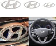 emblems hyundai decorative steering accessories logo