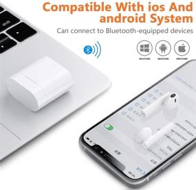 img 1 attached to 🎧 Wireless Bluetooth Earbuds by TOPROAD with Charging Case, Noise Cancelling Mic, for iPhone and Android