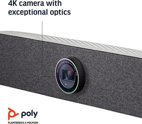 img 1 attached to 🎥 Poly Studio P15 Personal Video Bar (Plantronics + Polycom) - All-in-One 4K Webcam Solution - Camera, Mics &amp; Speaker - Home Office/Focus Room - Compatible with Zoom (Certified) &amp; Teams (Certified)