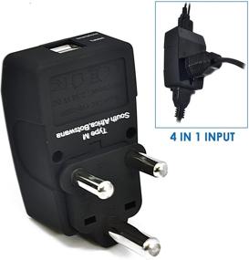 img 2 attached to 🔌 Ceptics Universal Socket Adapter - 4 in 1 Power Plug with 2 USB - Type M South Africa Travel Adapter