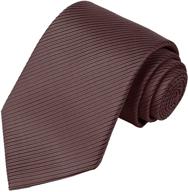 kissties purple striped wedding necktie: perfect for men's accessories - ties, cummerbunds & pocket squares logo
