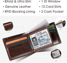 img 3 attached to 👜 Top-Quality Genuine Leather Wallets: Sleek and Stylish Minimalist Holders