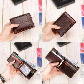 img 1 attached to 👜 Top-Quality Genuine Leather Wallets: Sleek and Stylish Minimalist Holders