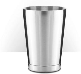 img 2 attached to Premium Piña Barware Stainless Steel Boston Shaker Tin Set - Professional Grade Commercial Quality - 28oz. & 18oz. with Brushed Finish (1 Pair)