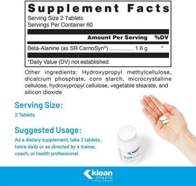 img 3 attached to Klean Athlete - Klean SR Beta-Alanine (Extended Release) - Enhances Exercise Performance, Boosts Muscle Endurance - 120 Tablets