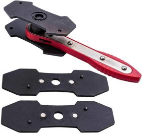 img 2 attached to Fbest Car 360° Ratchet Brake Piston Caliper Press Spreader Twin 🚗 Quad Caliper Tools (Red): Efficient Brake Piston Caliper Spreader Tool for Optimal Performance