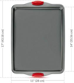 img 2 attached to 🍪 Набор против прилипания для выпечки в панели - Boxiki Kitchen 3 шт. Нетоксичная, углеродистая сталь, печная панель, устойчивая к ржавчине с краем. Листы, устойчивые к деформации и вздутию.