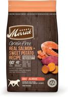 🐟 merrick grain free real salmon & sweet potato recipe dry dog food: nutritious and delicious for your pup! logo