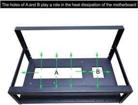 img 1 attached to Стальная открытая майнинговая рамка, корпус для 8 видеокарт для майнинга биткоина, криптовалюты ETH/ETC/ZEC - только рамка, без вентилятора и видеокарты