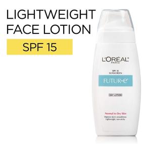 img 1 attached to 🌞 L'Oreal Paris Futur-e Day Face Moisturizer with SPF 15 Lotion, enriched with Vitamin E, for Normal to Dry Skin - 4 fl. oz.